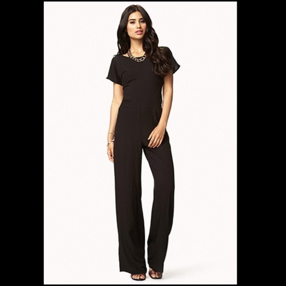 forever new jumpsuit black