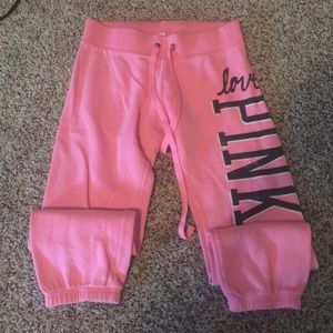 VS PINK crop sweats