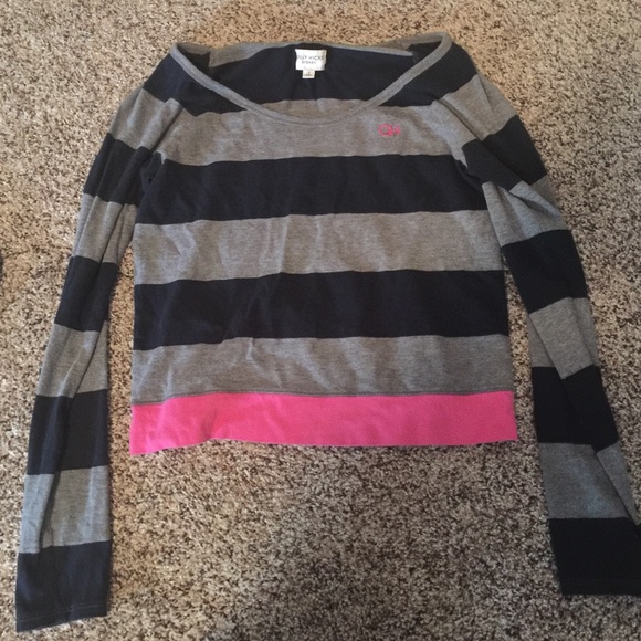 GILLY HICKS crop top long sleeve