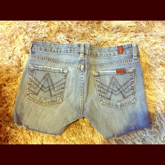 Cut off 7 for all mankind denim shorts