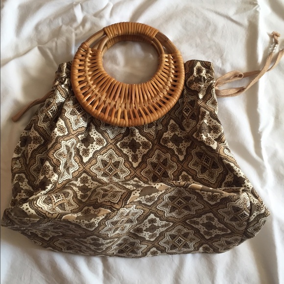 Gap Rattan Handle Tote