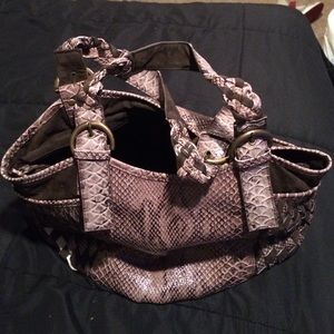 Snake skin look purse