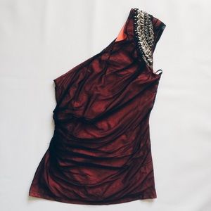 🎊🎉HP🎊🎉 Bebe embellished asymmetric top