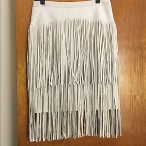 BCBG MAXAZRIA fringe skirt