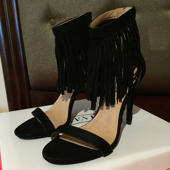 Steve Madden Shoes - Steve Madden Starz Ankle Fringe Heels