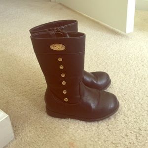 Michael kors brown boots (toddler size 8)