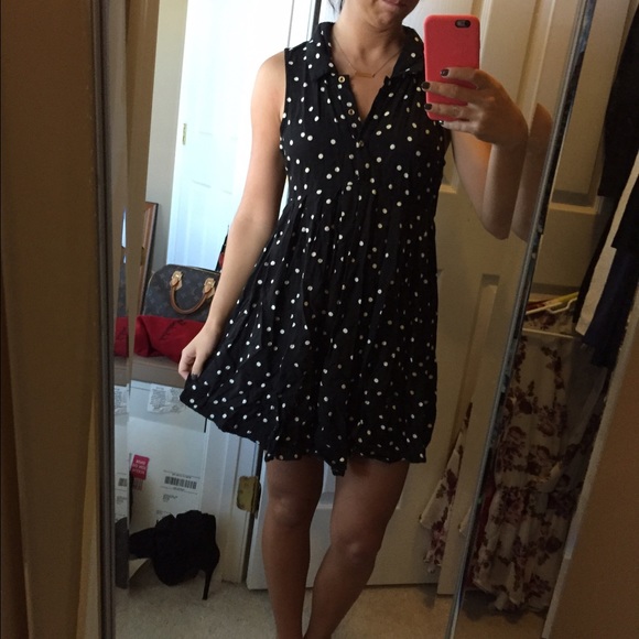 Forever 21 collar hi lo dress