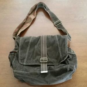 Cordoroy brown shoulder bag