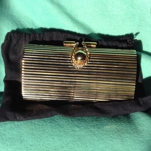 Lauren Alexandra Silver Tone Metal Purse