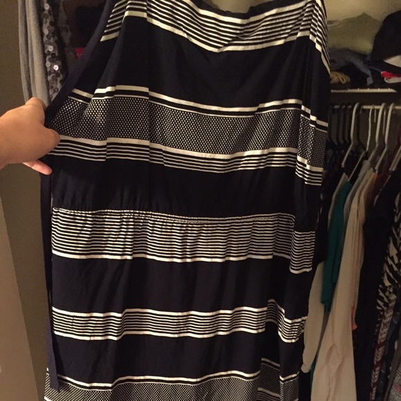 Gap Blue & white striped dress