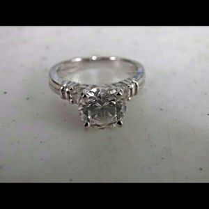 1.5 carat CZ diamond engagement ring