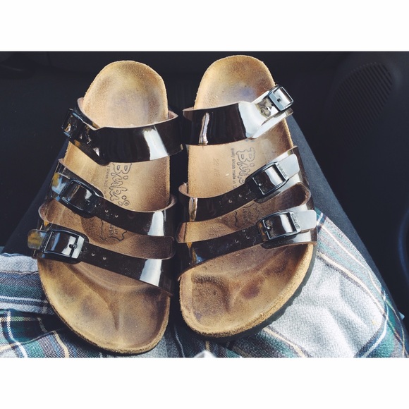 Birkenstock Shoes - Black Three Strap Birkenstocks