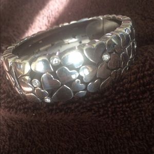 Brighton hinge heart and crystal bracelet