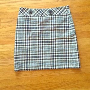 Ann Taylor plaid skirt