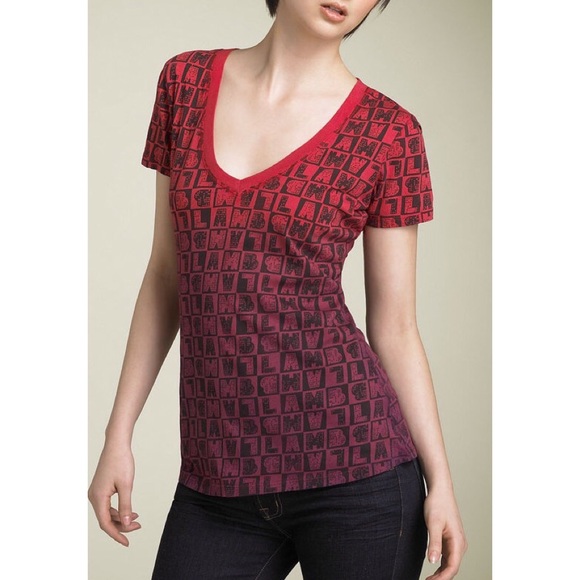 L.A.M.B. City Lights V-Neck Tee