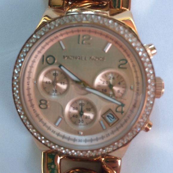 Rose gold Michael Kors watch