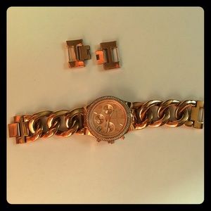 Rose gold Michael Kors watch