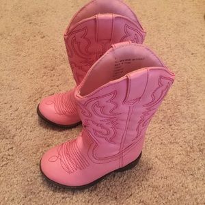 Toddler pink boots