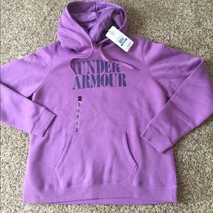NWT women's purple XL under armour hoodie