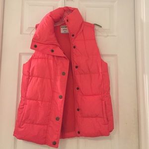 Old Navy Pink Puffer Vest
