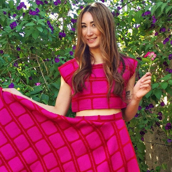 Alyssa Nicole Tops - Fuchsia Crop Top