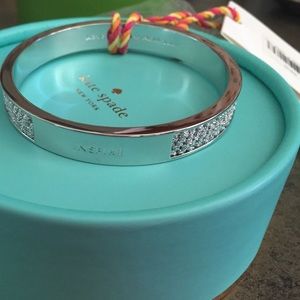 NWT kate spade silver bangle authentic Kate spade