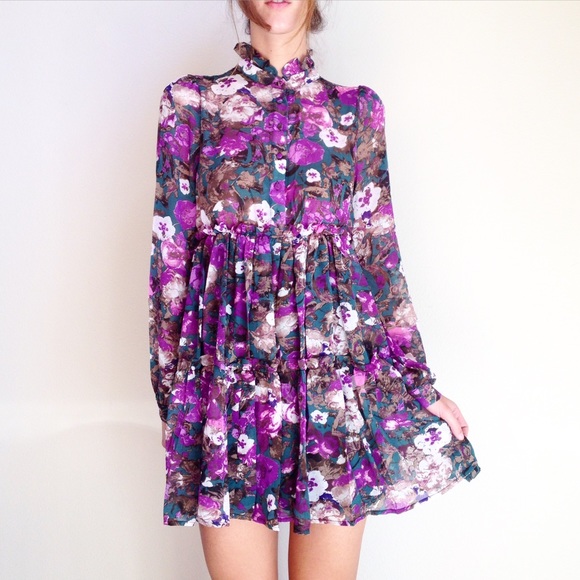 Dresses & Skirts - last one | new | purple floral dress