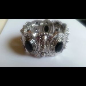 The silver bracelet