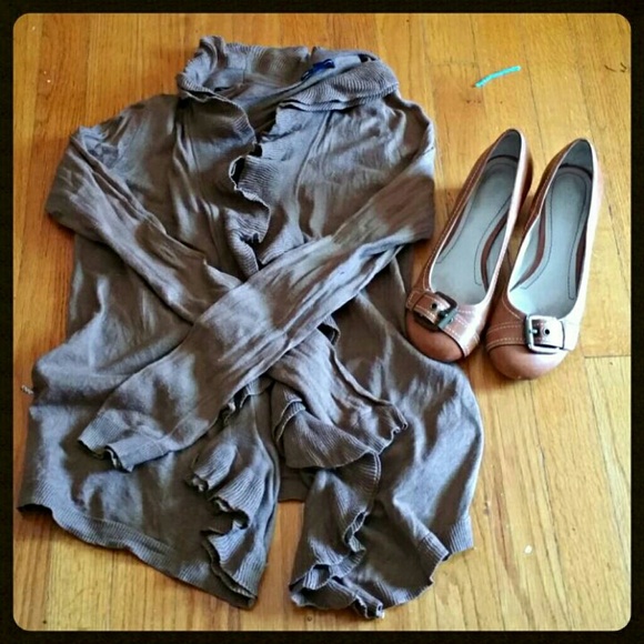 Brown cashmere blend cardi