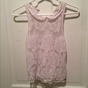 Sheer floral print top!