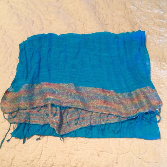 Beautiful hand woven Greek cotton scarf