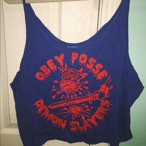 Obey Demon Slayer Crop Top