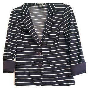 Navy/White Stripe Blazer