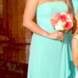 Bridesmaids dress Jamaican Mist color