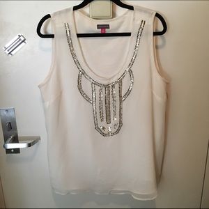 Plus Size Embellished Shell