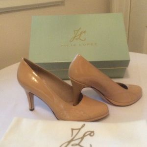 Julie Lopez Emma Nude Pump Size 7