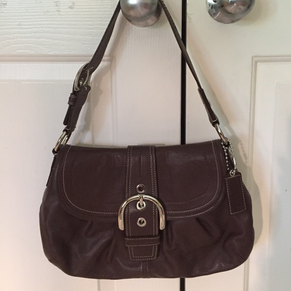 Coach leather shoulder bag