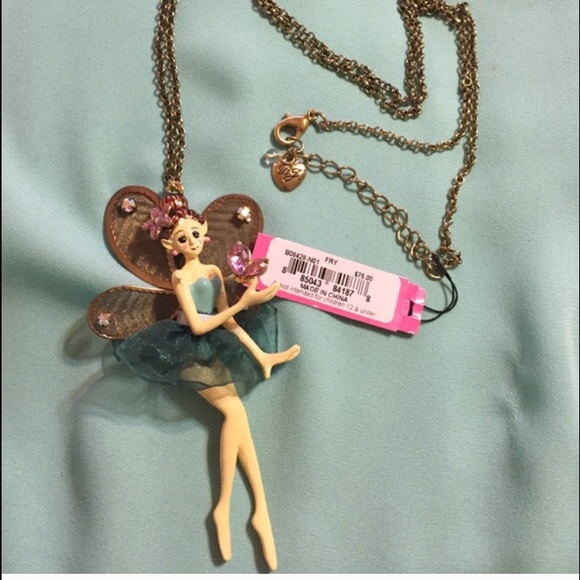 Betsey Johnson fairy necklace