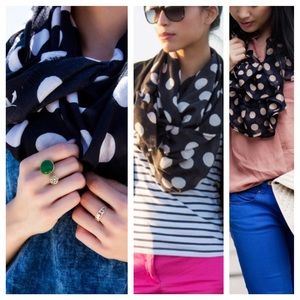 J. Crew Polka Dot Scarf