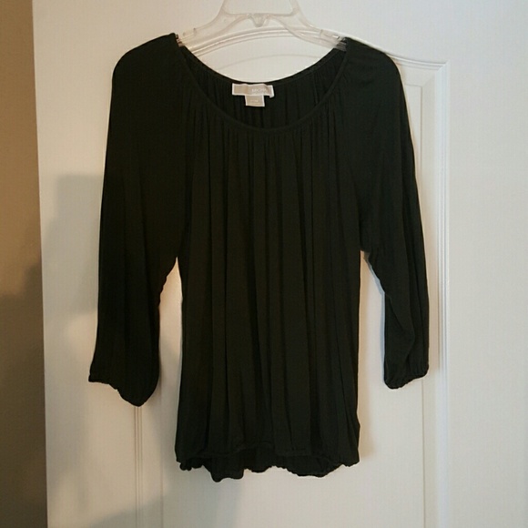 Olive green long sleeve tunic