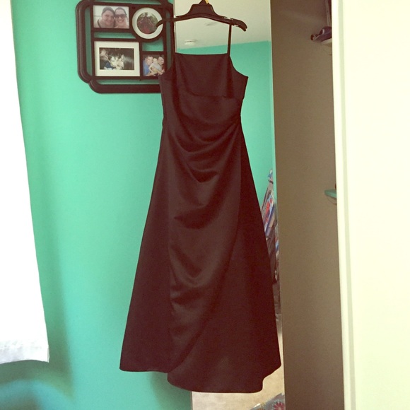 David's Bridal BLACK Dress 🔸KIDS SIZE 18🔸