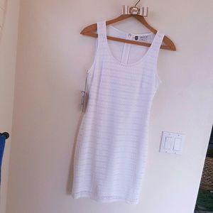 fitted white dress