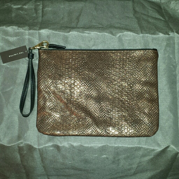 Metallic snakeskin clutch or tablet case