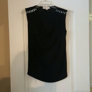 Black short sleeve top