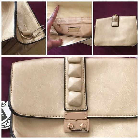 Soft gold colored clutch
