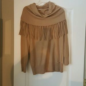Michael kors fringe long sleeve