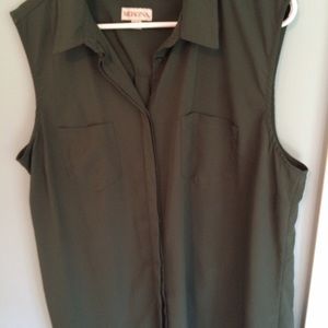 Forest Green Blouse XXL