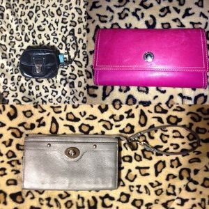 COACH BUNDLE! 2 wristlets one wallet!