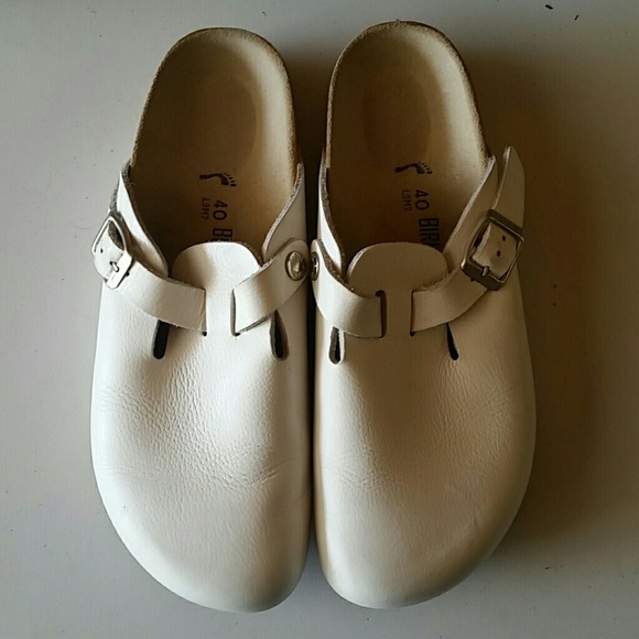 White Leather Birkenstocks