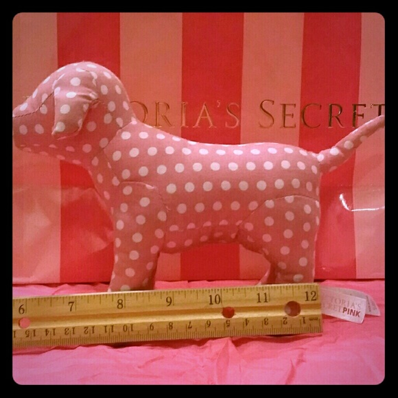 Victory Secret PINK dog with white polka dots
